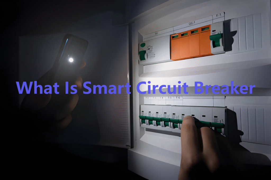 The intelligent circuit breaker is installed in the current box