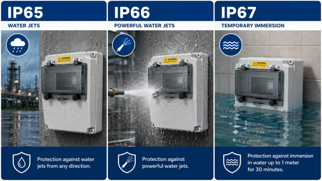 ip65 ip66 ip67 water protection comparison