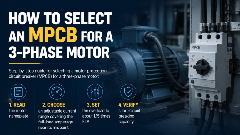 How to Select an MPCB for a 3-Phase Motor