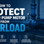 Water pump motor overload protection cover