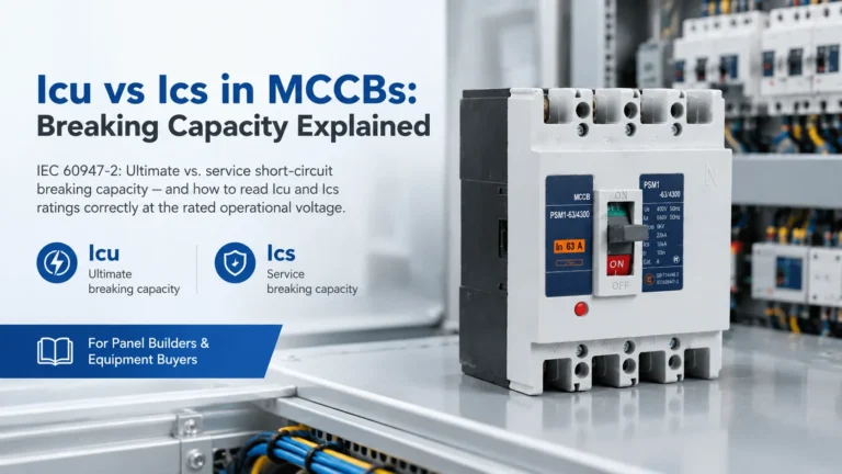 Icu vs Ics in MCCBs: How to Read Breaking Capacity Ratings